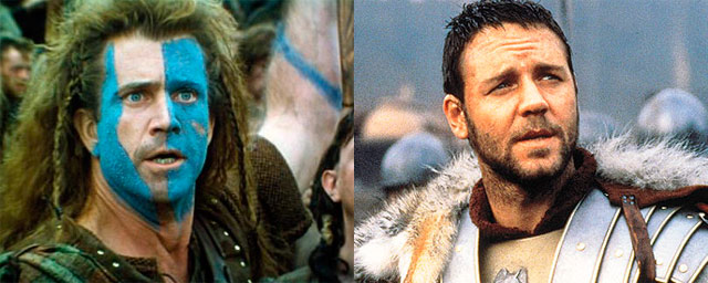 Mel Gibson como Maximus (Gladiator)